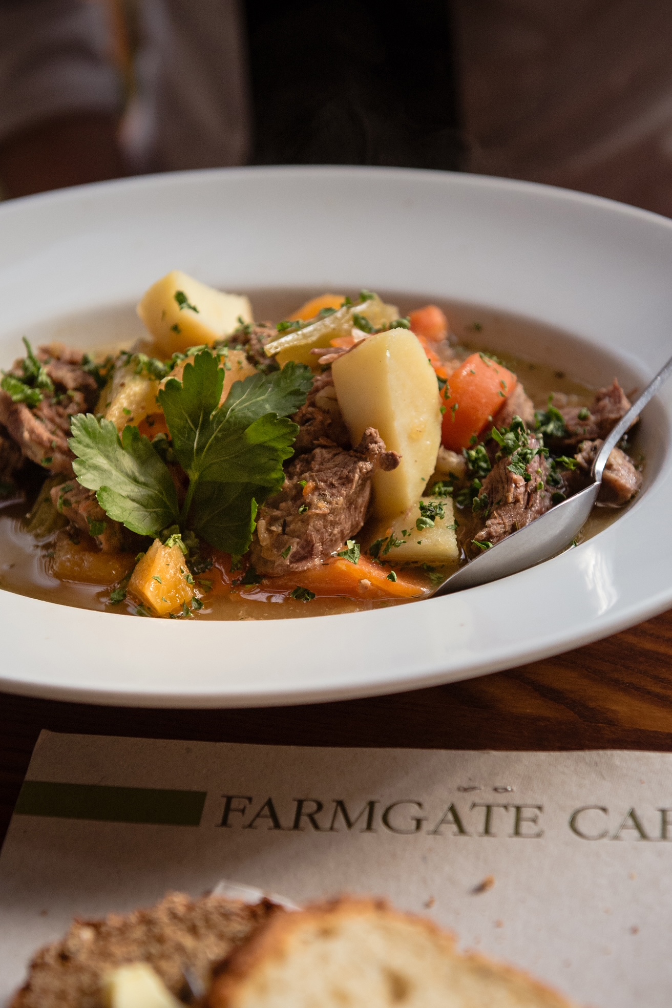 Bowl of stew served at Farmgate Caf&eacute; in Cork's English Market.